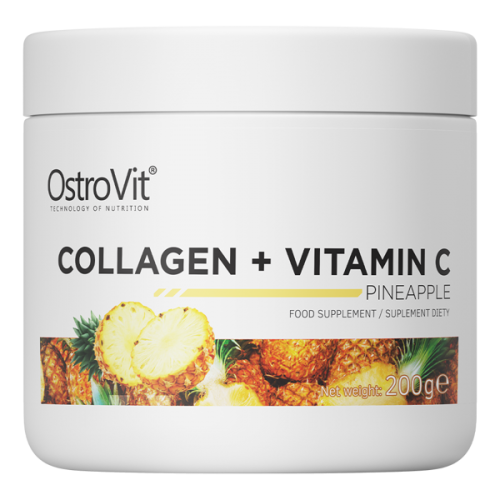 OstroVit Kolagén + Vitamín C 200 g ananás
