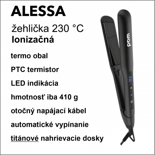 Žehlička Alessa  Straightener Black