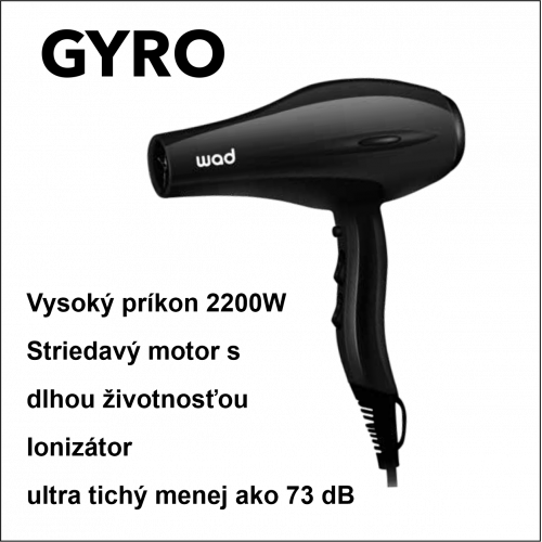 Fén Gyro Hair Dryer Black