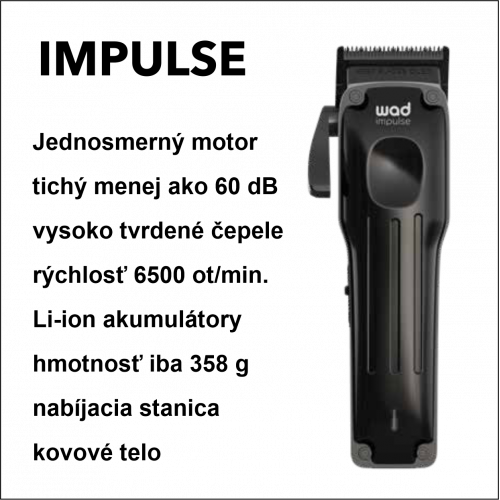 Strojček Impulse Hair Clipper Black