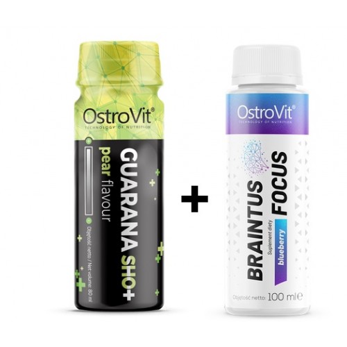 OstroVit SET Guarana Shot + Braintus Shot 100ml
