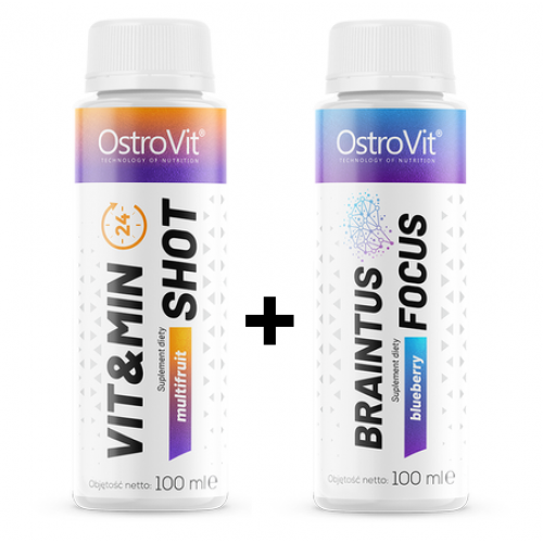 OstroVit SET VIT&MIN Shot + Braintus Shot 100ml