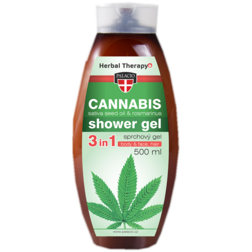 Sprchový gél 3v1 Cannabis Rosmarinus 500ml, PALACI