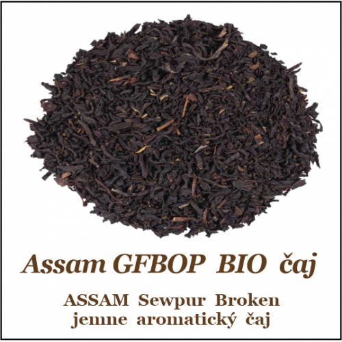 Assam GFBOP Sewpur čierny BIO čaj 50+10g