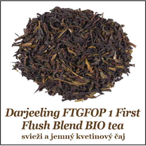 Darjeeling FTGFOP 1st čierny čaj BIO 100+25g
