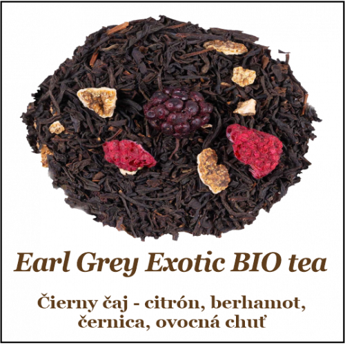 Earl Grey Exotic čierny čaj BIO 50+10g