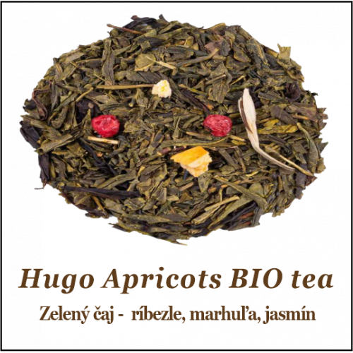 Hugo Apricots čínsky zelený čaj BIO 50+10g