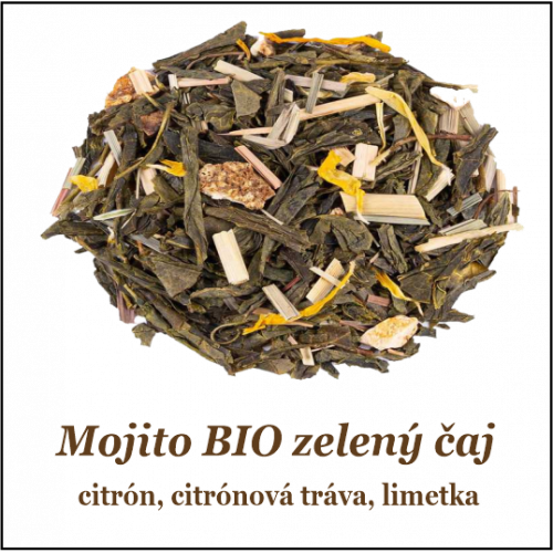 Mojito čínsky zelený čaj BIO 50+10g