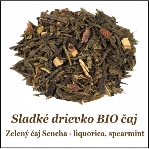 Mentol sladké drievko zelený čaj BIO-100+25g