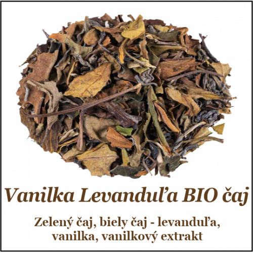 Vaniľka Levanduľa biely čaj BIO 100+25g
