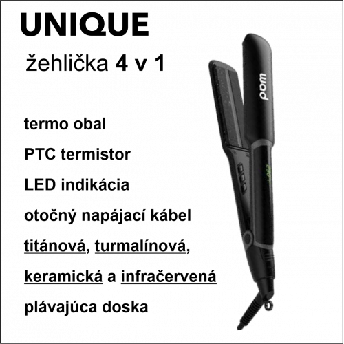 Žehlička Unique Straightener Black