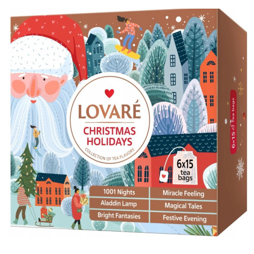 Lovare zmes 90 čajov "Christmas Holidays Tea Set"