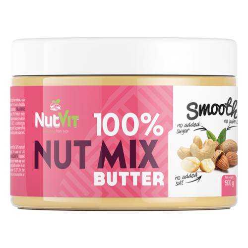 NutVit 100% zmes orechov a mandlí Smooth 500g