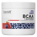 OstroVit BCAA + Glutamín aminokyseliny 200g jahoda