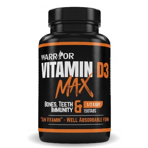 Warrior Vitamín D3 - imunita, cholesterol 150t
