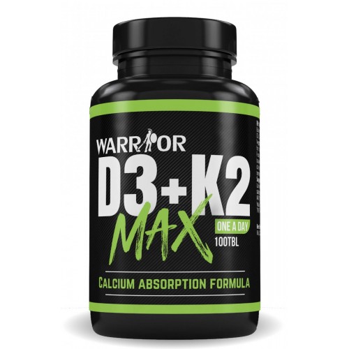 Warrior Vitamín D3+K2-zdravé kosti, krv 100tbl